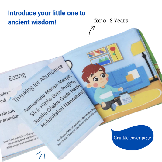 Calm Rituals Indian Shloka Cloth Book with Meanings (0-6 Yrs)