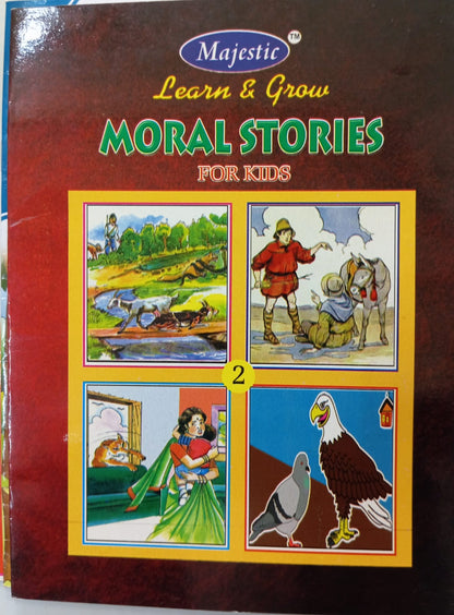 Learn and Grow Moral Stories for Kids – Pack of 4 Illustrated Books