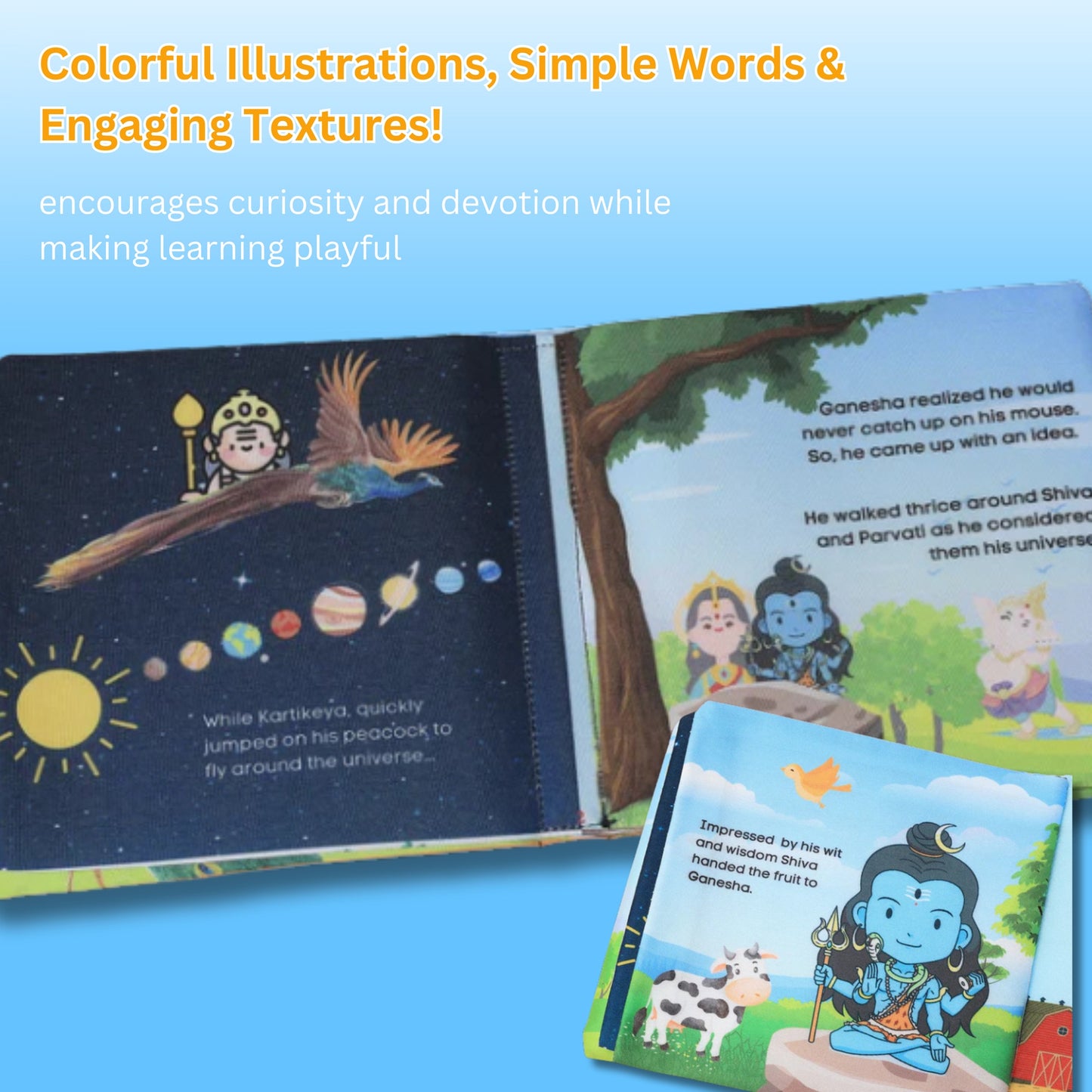 Ganesha Cloth Books | Early Learning & Spiritual Fun
