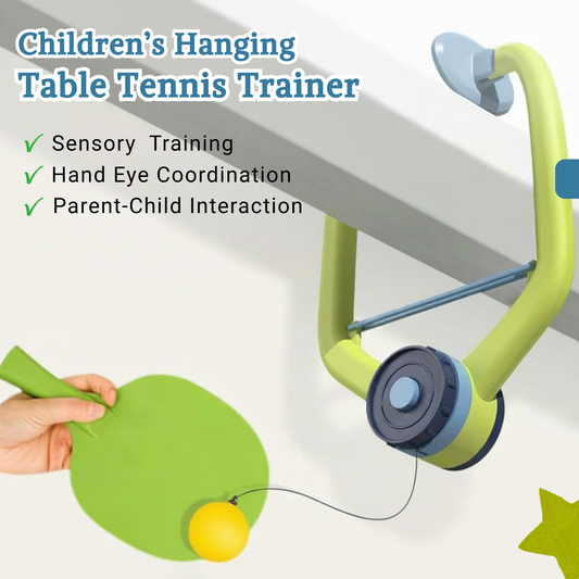 PiK A BOO Smash Buddy Hanging Table Tennis Set - Doorway Ping Pong Game for Kids & Family Fun