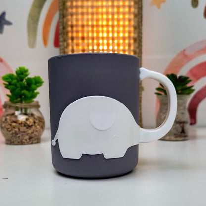 Cute  Elephant-Themed Toothbrush & Toothpaste Holder – Fun Kids Bathroom Organiser  Cup (SQC7024)