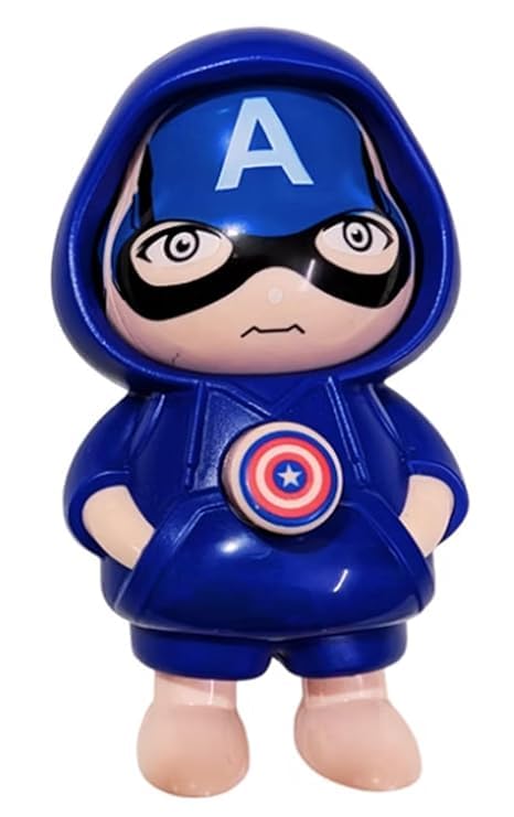Face Changing Keychain – Blue Hero Cartoon Toy