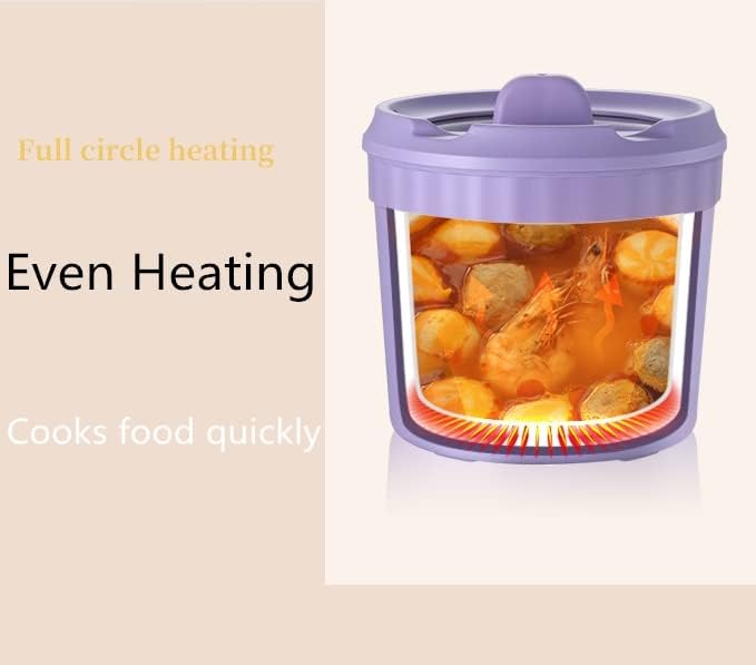 Mini Electric Cooking Pot Multifunctional, Rice Cooker, Noodles, Porridge, Frying Pan (1.2 L)