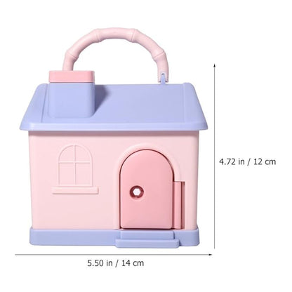 House Shaped Piggy Bank, Money Bank with Lock for Boys & Girls