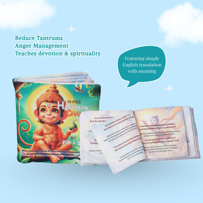 English  Hanuman Chalisa Cloth Book  for Kids & Adults