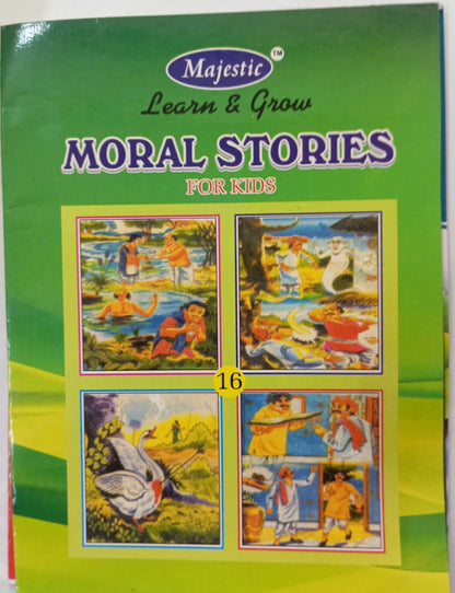 Learn and Grow Moral Stories for Kids – Pack of 4 Illustrated Books