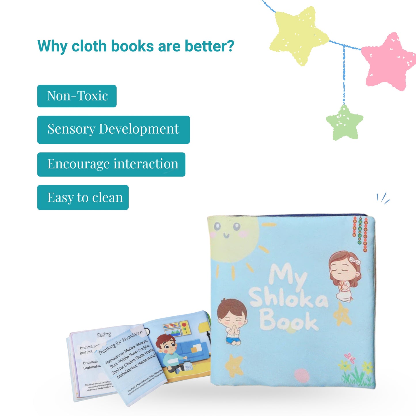 Peek-a-Boo & Shloka Baby Books | Soft Cloth Combo for Early Learning 0-6 Years