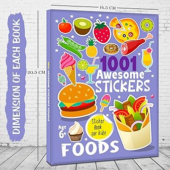 1001 Awsome Stickers  - Foods