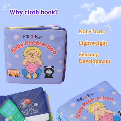 Baby’s Peek a boo Cloth Book – Flap & Crinkle Pages