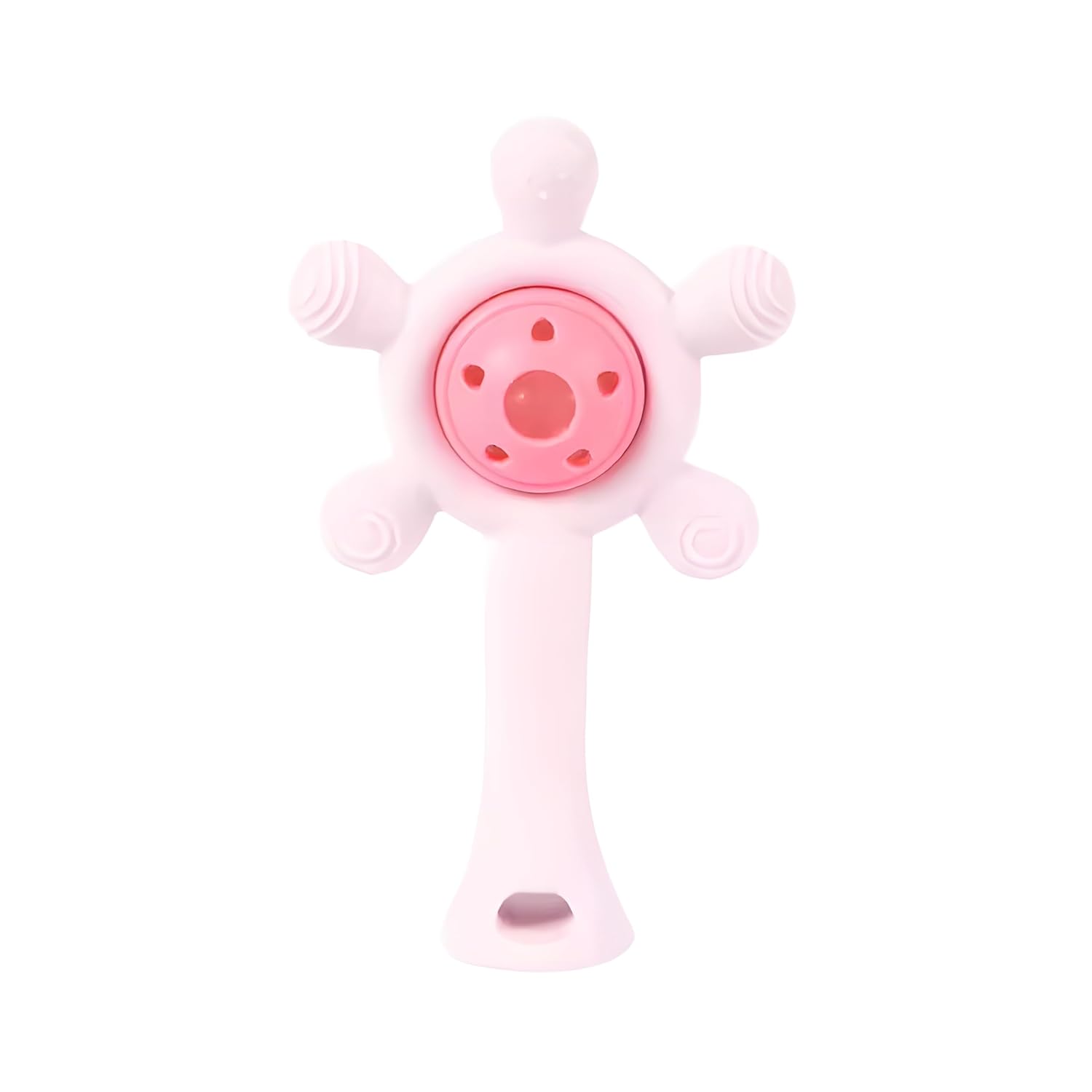Silicone Teether Rattle Toy – Soft & Safe for Babies | 3–12 Months