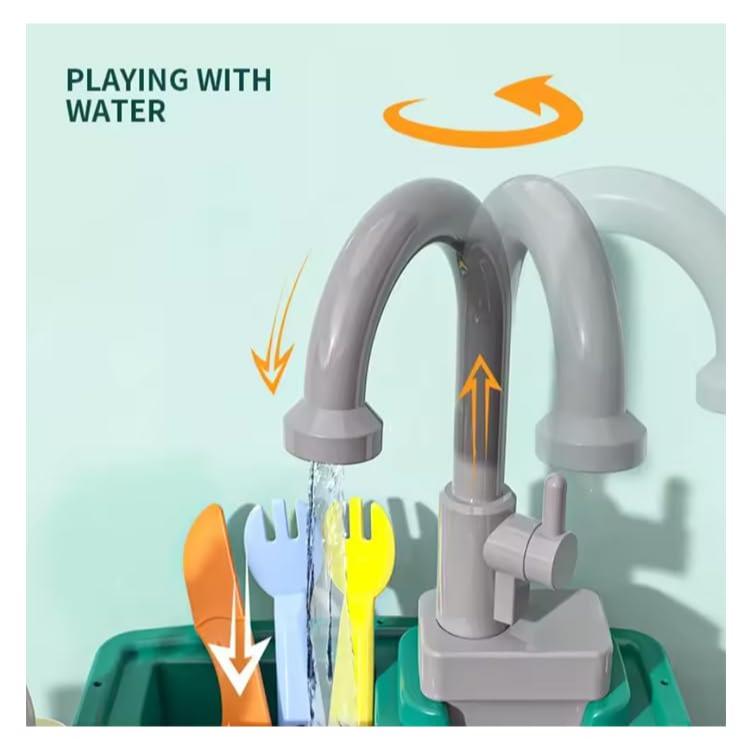 Multifunction Water Kitchen Sink Toy – Electric Dishwasher & Pretend Play Fun for Kids