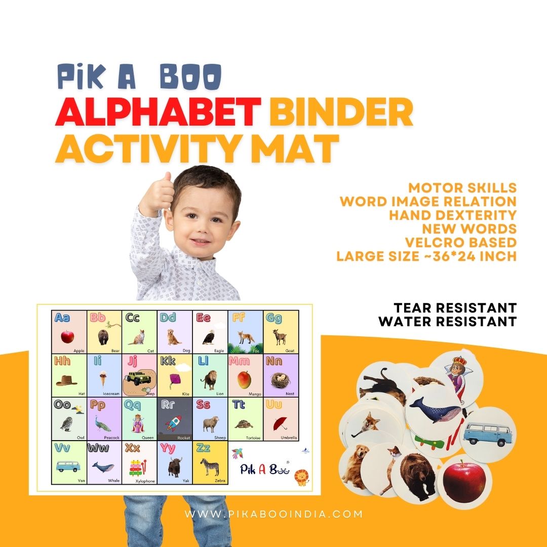 PiK A BOO Alphabets Activity Mat For Toddler Kids, Children Approx 91*60 Cm