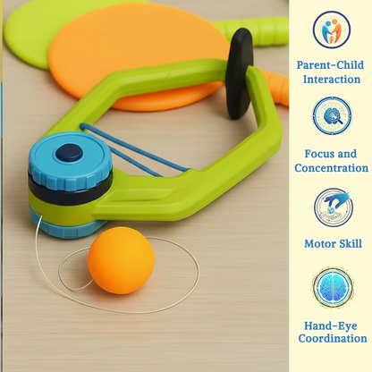 PiK A BOO Smash Buddy Hanging Table Tennis Set - Doorway Ping Pong Game for Kids & Family Fun