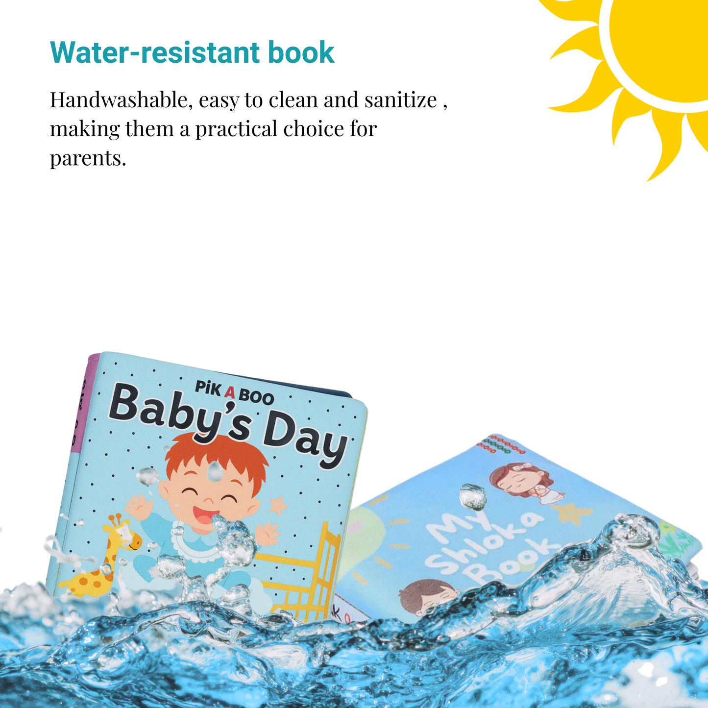 Shloka & Baby's Day Cloth Book Combo Crinkle Cover | Montessori Sensory Toy 1-6 Years