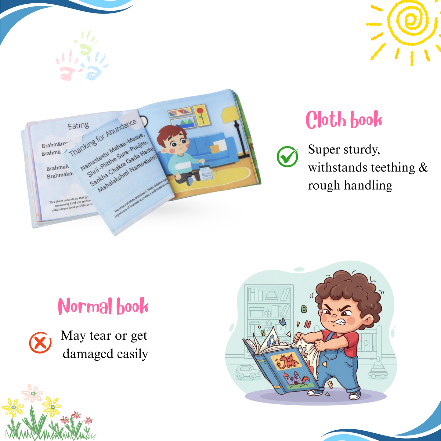 Indian Shloka Cloth Book with Meanings (0-6 Yrs)