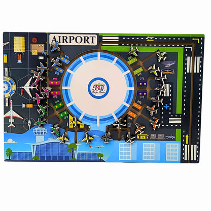 Airport Adventure Wooden Puzzle – 24 Airplanes Matching toy
