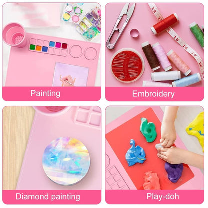 Multipurpose Table Silicone Painting Mat for Arts & Crafts