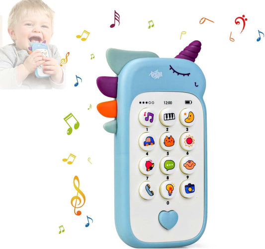 PiK A BOO Unicorn Baby Toy Mobile Phone – Musical Light-Up Learning Toy for Toddlers | 13cm