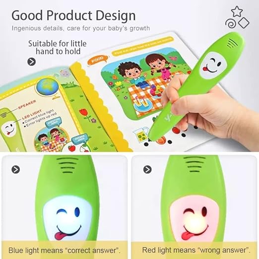Educational Book With Sound Pen – Kids Intelligence & Learning Boost | Ages 3–8 Years