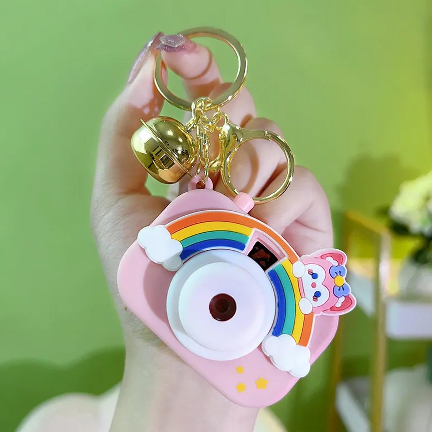 Projection Camera Keychain – Rainbow Cartoon Light Toy | Ages 3+
