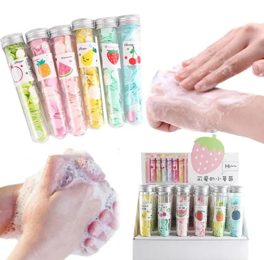 Flavor Design Tube Shape Bottle Paper Soap - Soft Bath & Hand Wash for Kids