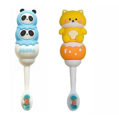 Kids Cartoon Super Soft Bristles Thick Handle For Easy Grip