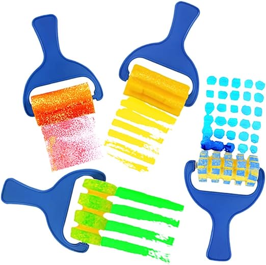 Kids Foam Paint Roller & Mini Brush Set – DIY Art Fun