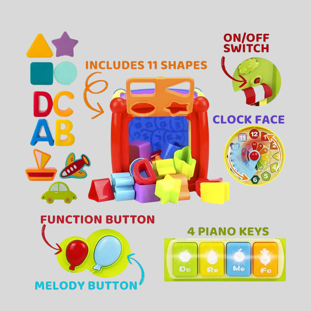 6-in-1 Learning Activity Cube | Early Education Toy