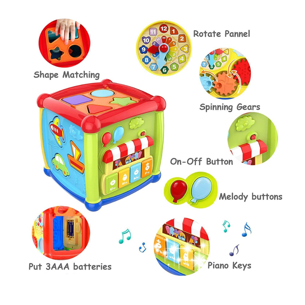 6-in-1 Learning Activity Cube | Early Education Toy