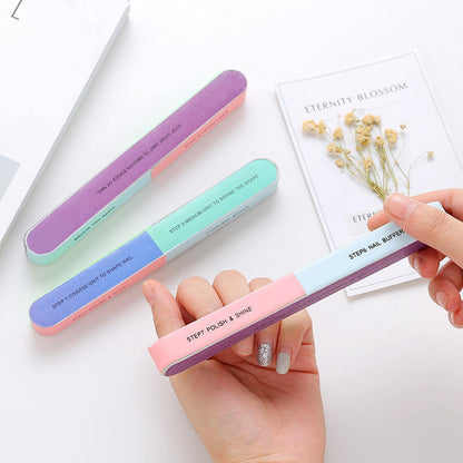 7-Step Nail File & Buffer – Washable Emery Board 1 Pc