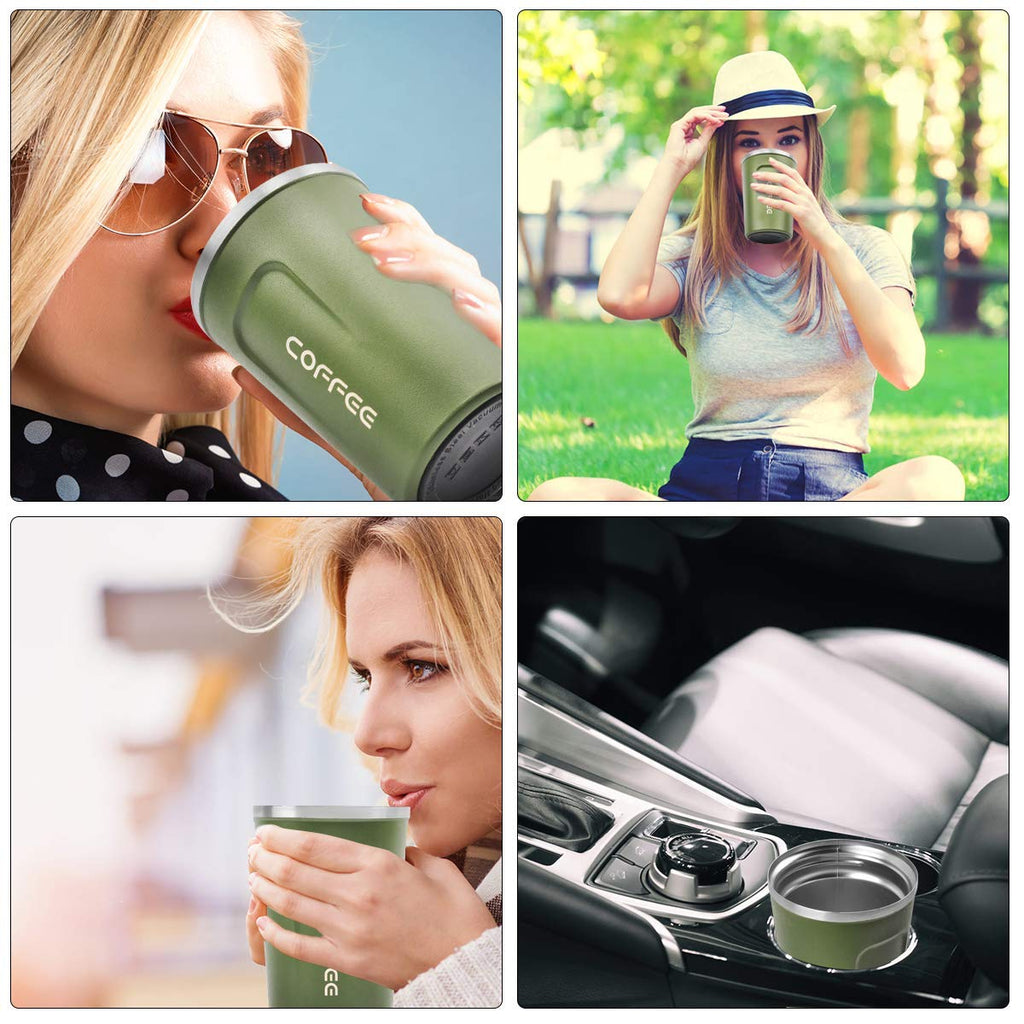 Coffee Mug Tumbler Stainless Steel Temperature Vacuum Insulated | Travel Cup for Home, Office, Outdoor 380/510 ML (4316)