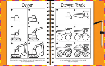 Scratch & Draw Book - Construction Site