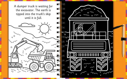 Scratch & Draw Book - Construction Site