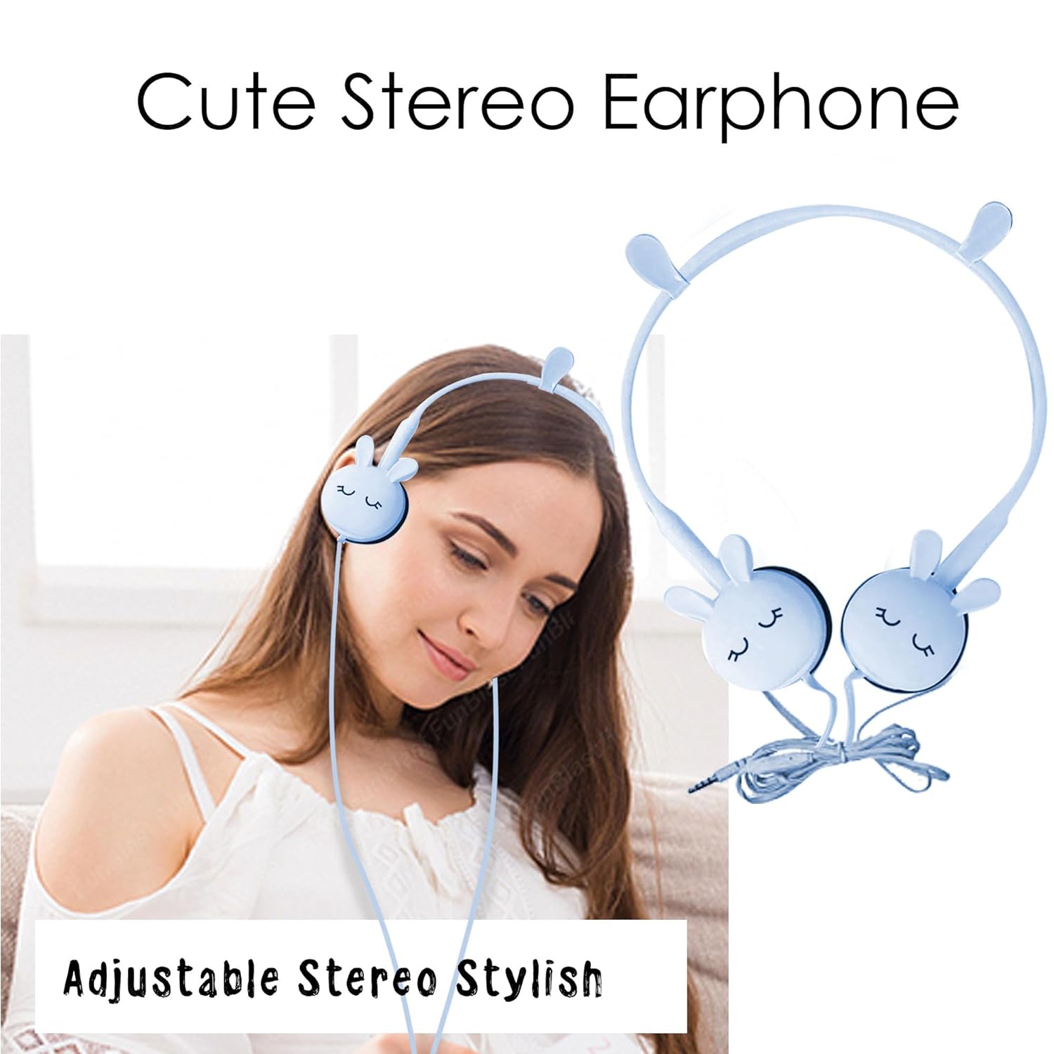 Lucky Kids Wired Earphones Ages 3+ | Comfy Volume-Limit Safe Headphones