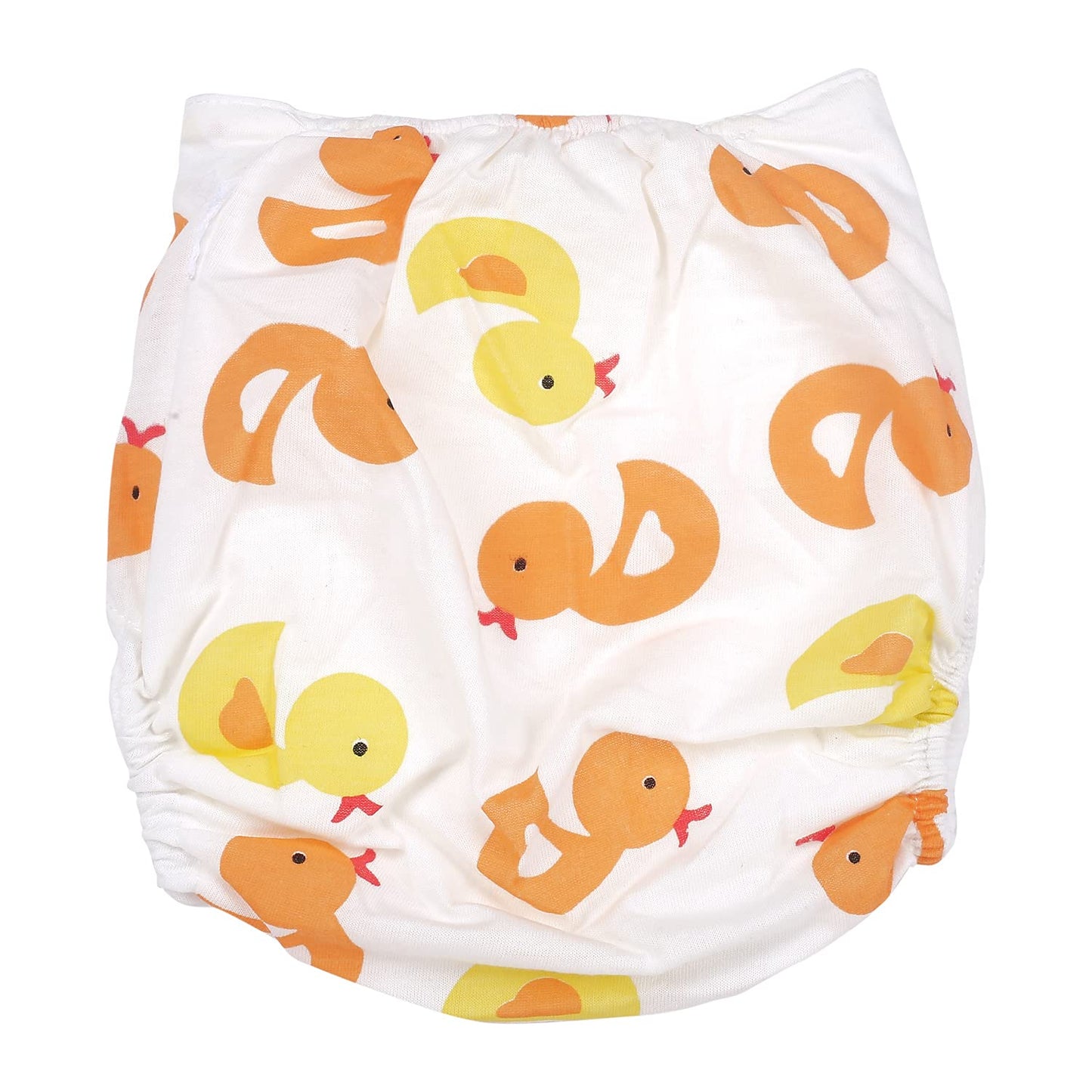 Baby Sweet Ducklings Yellow and Orange Reusable Diaper