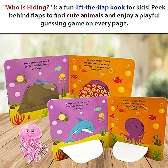 Who Is Hiding – Sea Animals | Peekaboo Learning Book for Kids