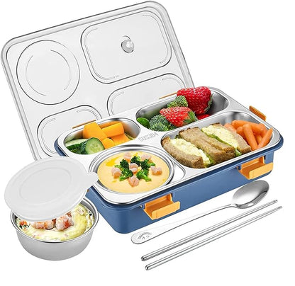 4 Grid Insulated Bento Stainless Steel Leakproof Lunch Box 1000ML