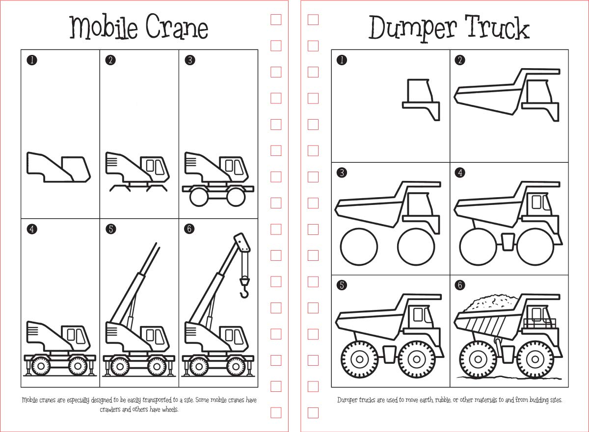 Scratch & Draw Book - Construction Site