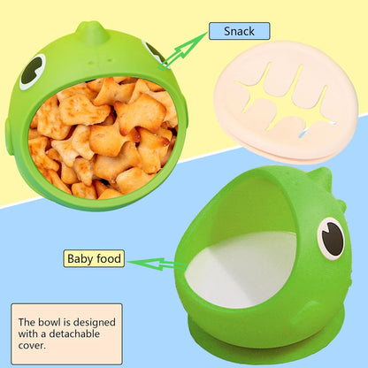 Dino Silicone Bowl Snack Cups for Toddlers Container