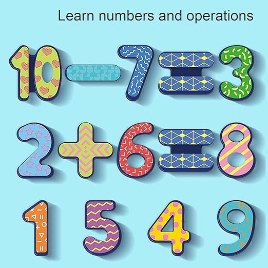 Toddlers 5 in 1 Early Education Table Learning Shape Matching Mathematical Counting Magnetic Fishing Table Toy