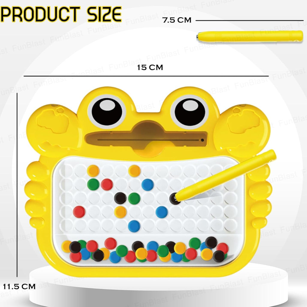 Crab Magnetic Bead MagPad Board With Pen | Montessori Drawing Game Toy
