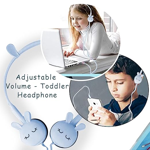 Lucky Kids Wired Earphones Ages 3+ | Comfy Volume-Limit Safe Headphones