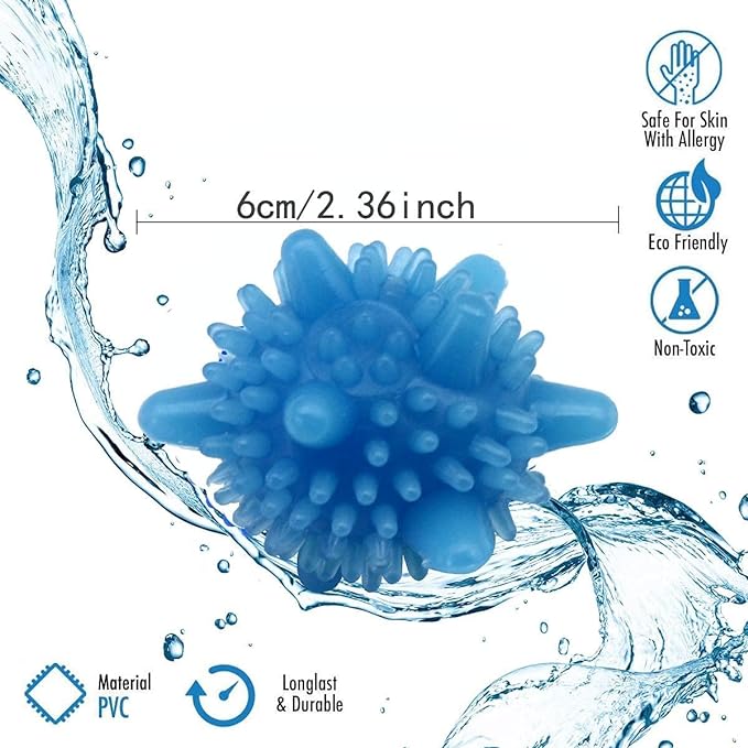 Washer Balls, Reusable Tangle-Free Eco-Friendly Laundry Scrubbing Balls, Solid Colorful Laundry Washing Balls Enhance Your Machine Cleaning Power (4  Pcs)