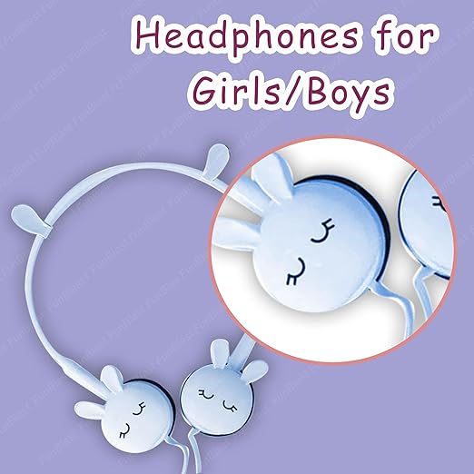 Lucky Kids Wired Earphones Ages 3+ | Comfy Volume-Limit Safe Headphones