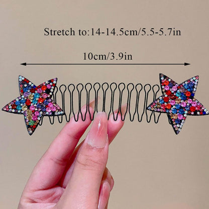 Elastic invisible hair clips, U-shaped hair finishing fixer comb 1 pcs