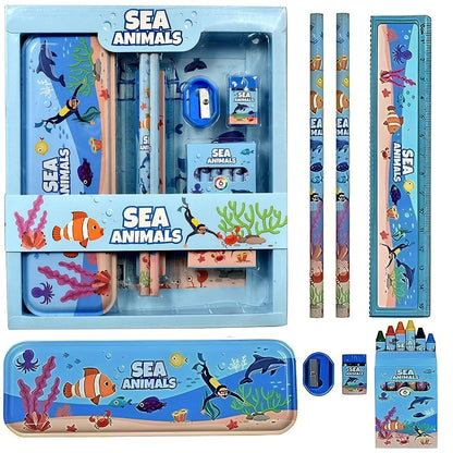 Ocean Animal Stationery Set for Kids – Marine-Themed Return Gift Box Idea
