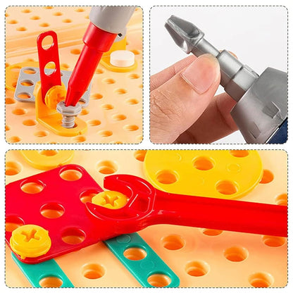 Mighty Makers Super Engineer Pretend Creative Kids Toddlers Toy Toolbox Drill Screwdriver Creative Puzzle