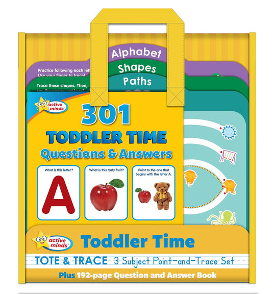 Active Minds Toddler Time Tote & Trace: Fun Early Learning Kit for Kids.