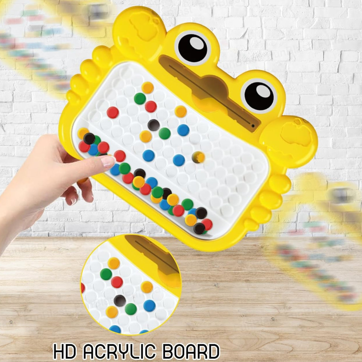 Crab Magnetic Beads Board Game – MagPad Drawing Board with Pen Toy | Montessori Activity