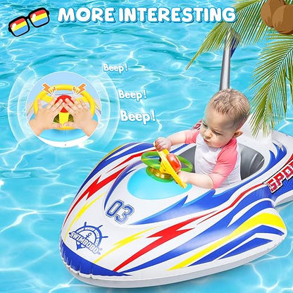 Motor Boat Swimming Float Tube: The Perfect Learning Ring for Kids & Babies